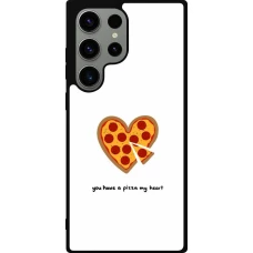 Samsung Galaxy S23 Ultra Case Hülle - Silikon schwarz Saint Valentines Day 26 You have my pizza heart