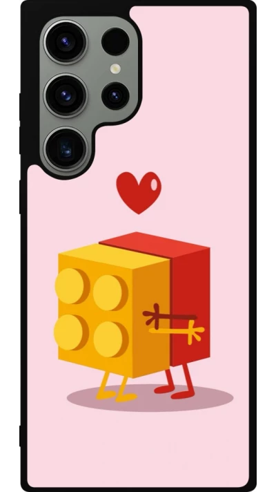 Coque Samsung Galaxy S23 Ultra - Silicone rigide noir Saint Valentines Day 26 Puzzle