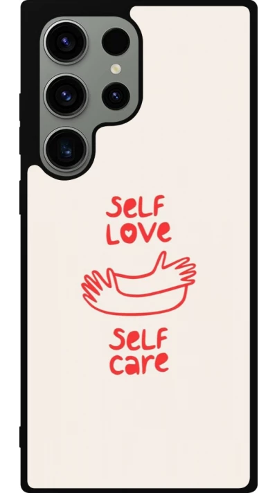 Coque Samsung Galaxy S23 Ultra - Silicone rigide noir Saint Valentines Day 26 Self love self care