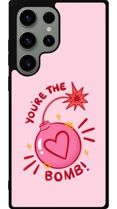 Coque Samsung Galaxy S23 Ultra - Silicone rigide noir Saint Valentines Day 26 You are the bomb