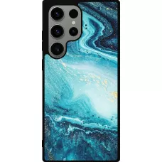Samsung Galaxy S23 Ultra Case Hülle - Silikon schwarz Sea Foam Blue