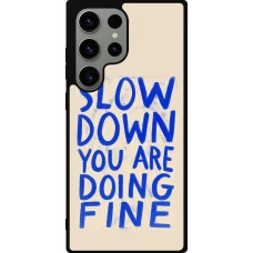 Samsung Galaxy S23 Ultra Case Hülle - Silikon schwarz Slow down 2026