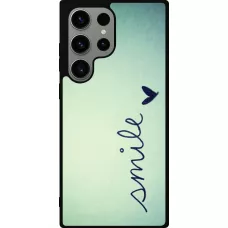 Samsung Galaxy S23 Ultra Case Hülle - Silikon schwarz Smile