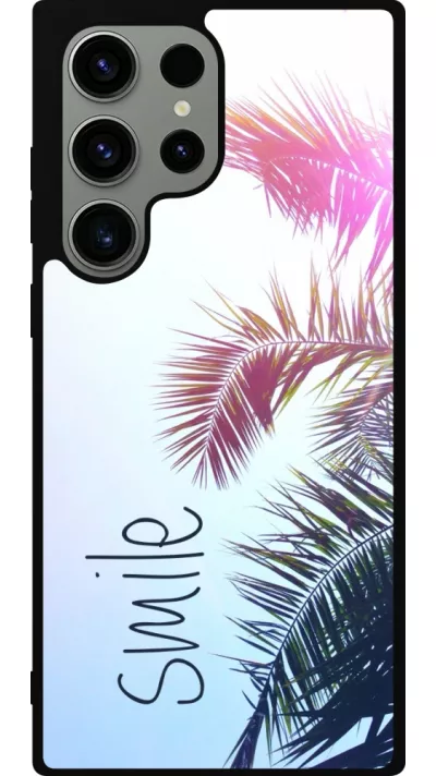 Coque Samsung Galaxy S23 Ultra - Silicone rigide noir Smile 05