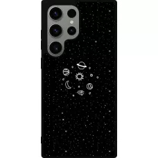 Samsung Galaxy S23 Ultra Case Hülle - Silikon schwarz Space Doodle