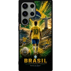 Samsung Galaxy S23 Ultra Case Hülle - Silikon schwarz Fussball Brasilien splash 2026