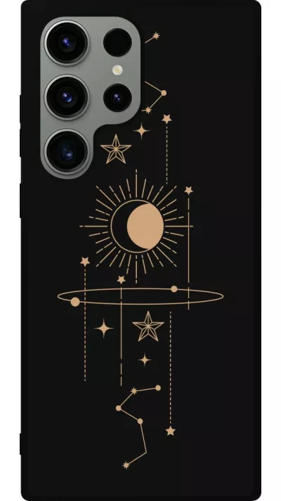 Coque Samsung Galaxy S23 Ultra - Silicone rigide noir Spring 23 astro