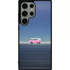 Samsung Galaxy S23 Ultra Case Hülle - Silikon schwarz Spring 23 pink bus