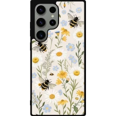 Samsung Galaxy S23 Ultra Case Hülle - Silikon schwarz Pattern bees Spring 2026