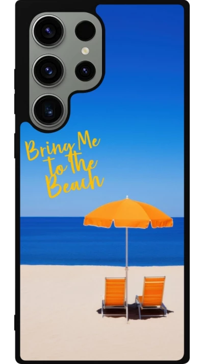 Coque Samsung Galaxy S23 Ultra - Silicone rigide noir Summer 2025 Bring me to the beach
