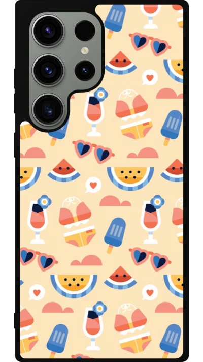 Coque Samsung Galaxy S23 Ultra - Silicone rigide noir Pattern Summer 2026