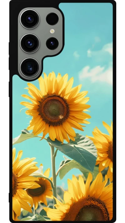 Coque Samsung Galaxy S23 Ultra - Silicone rigide noir Sunflowers Summer 2026