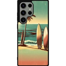 Samsung Galaxy S23 Ultra Case Hülle - Silikon schwarz Surf Paradise