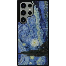 Samsung Galaxy S23 Ultra Case Hülle - Silikon schwarz Kunstbild - Sternennacht - Van Gogh