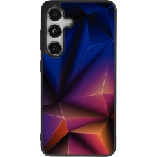 Coque Samsung Galaxy S24 - Silicone rigide noir Abstract Triangles 