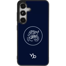 Coque Samsung Galaxy S24 - Silicone rigide noir Astrologie Capricorne