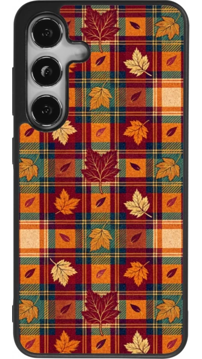 Coque Samsung Galaxy S24 - Silicone rigide noir Autumn 26 Autumn pattern