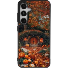 Samsung Galaxy S24 Case Hülle - Silikon schwarz Autumn 26 Hobbit house