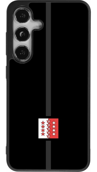 Samsung Galaxy S24 Case Hülle - Silikon schwarz Kanton VS schwarz