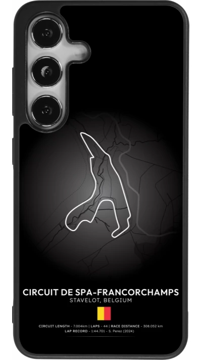 Coque Samsung Galaxy S24 - Silicone rigide noir F1 Track 2025 Belgium