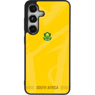 Coque Samsung Galaxy S24 - Silicone rigide noir Maillot de football Afrique du Sud 2026 personnalisable