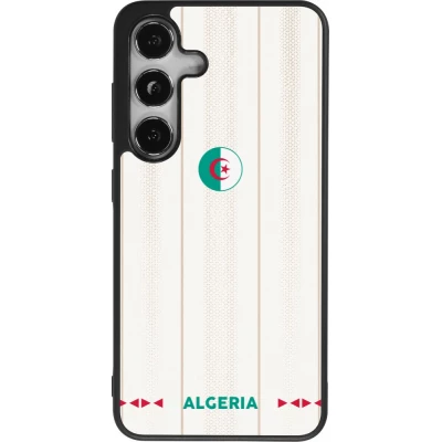 Coque Samsung Galaxy S24 - Silicone rigide noir Maillot de football Algérie 2026 personnalisable