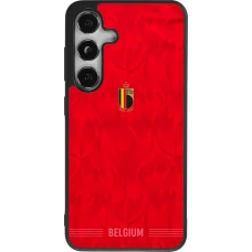 Samsung Galaxy S24 Case Hülle - Silikon schwarz Belgien 2026 personalisierbares Fussballtrikot