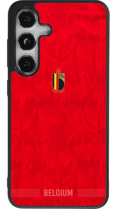 Coque Samsung Galaxy S24 - Silicone rigide noir Maillot de football Belgique 2026 personnalisable