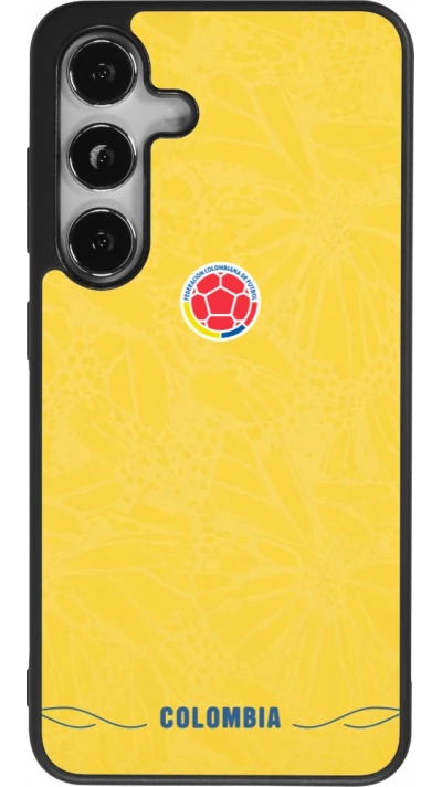 Samsung Galaxy S24 Case Hülle - Silikon schwarz Kolumbien 2026 personalisierbares Fussballtrikot