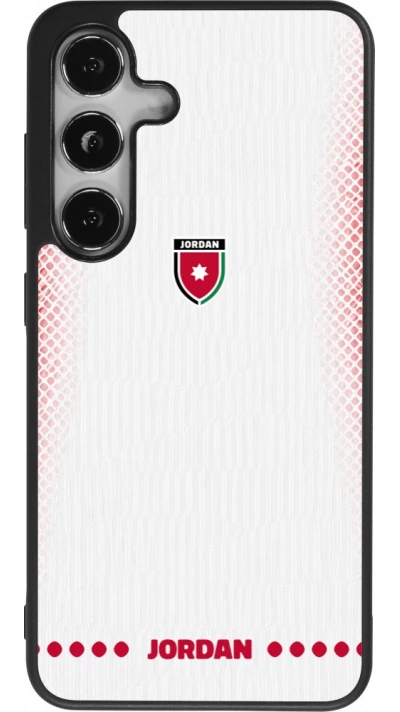 Samsung Galaxy S24 Case Hülle - Silikon schwarz Jordanien 2026 personalisierbares Fussballtrikot