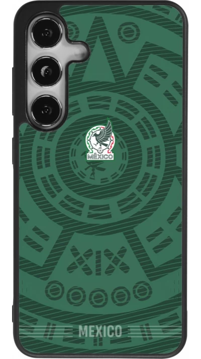 Samsung Galaxy S24 Case Hülle - Silikon schwarz Mexiko 2026 personalisierbares Fussballtrikot