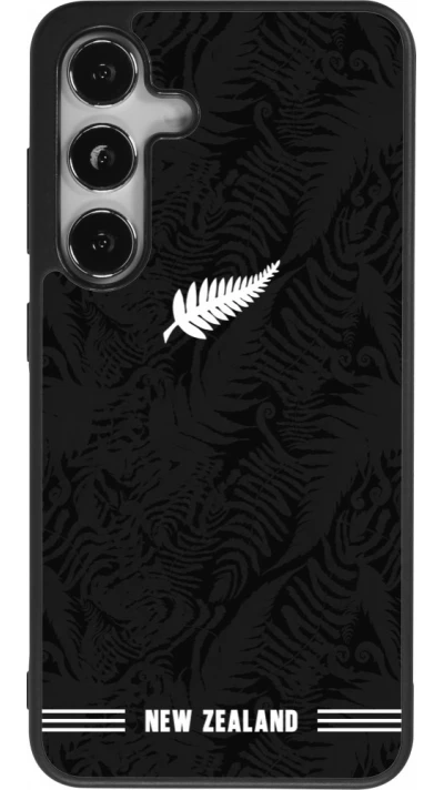 Samsung Galaxy S24 Case Hülle - Silikon schwarz Neuseeland 2026 personalisierbares Fussballtrikot