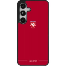 Samsung Galaxy S24 Case Hülle - Silikon schwarz Tschechische Republik 2026 personalisierbares Fussballtrikot