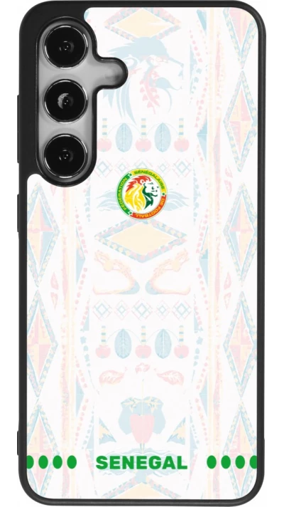 Samsung Galaxy S24 Case Hülle - Silikon schwarz Senegal 2026 personalisierbares Fussballtrikot