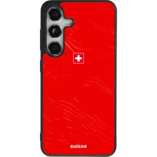 Samsung Galaxy S24 Case Hülle - Silikon schwarz Schweiz 2026 personalisierbares Fussballtrikot