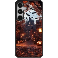 Samsung Galaxy S24 Case Hülle - Silikon schwarz Halloween 2025 Haunted house
