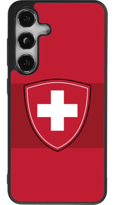 Samsung Galaxy S24 Case Hülle - Silikon schwarz Hockey World Championship Ecusson Suisse