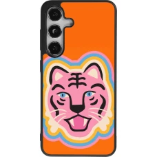 Coque Samsung Galaxy S24 - Silicone rigide noir Lion colors 2026