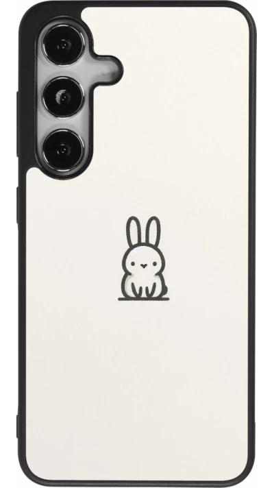 Samsung Galaxy S24 Case Hülle - Silikon schwarz Minimal Häschen Süße