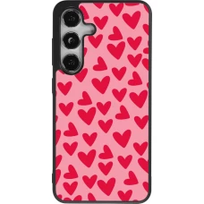 Samsung Galaxy S24 Case Hülle - Silikon schwarz Mom 2024 kleine Herzen
