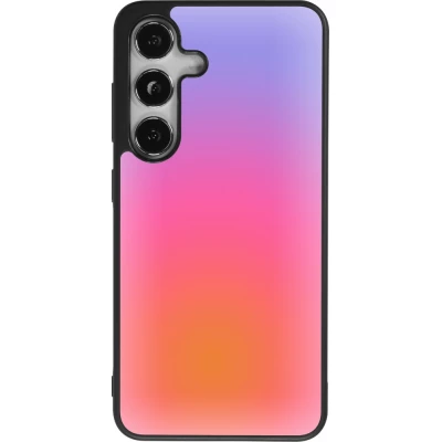 Samsung Galaxy S24 Case Hülle - Silikon schwarz Orange Pink Blue Gradient