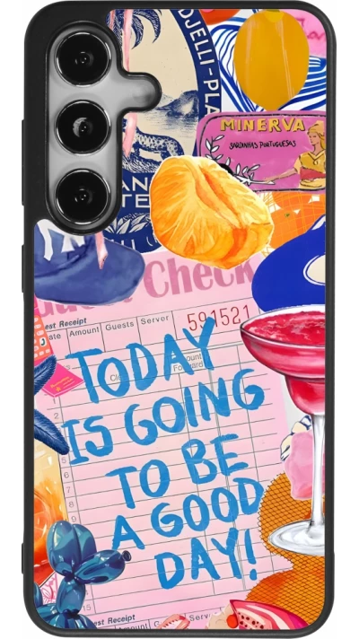 Samsung Galaxy S24 Case Hülle - Silikon schwarz Preppy Today is Going to be a good day