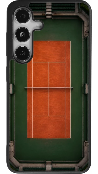 Coque Samsung Galaxy S24 - Silicone rigide noir Sports 2026 Tennis