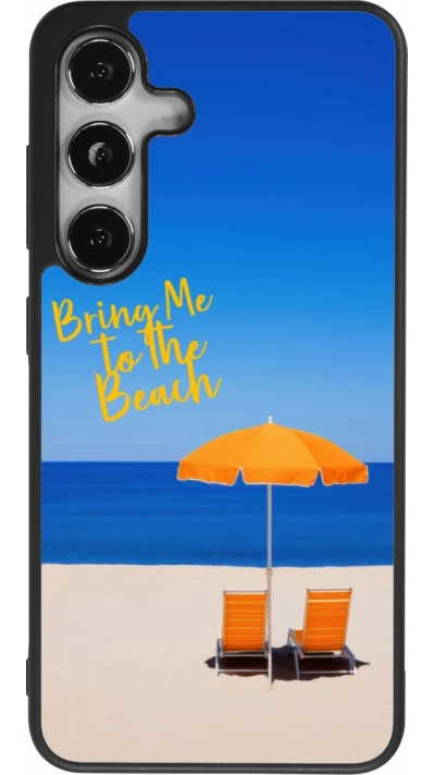 Samsung Galaxy S24 Case Hülle - Silikon schwarz Summer 2025 Bring me to the beach