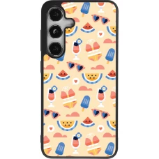 Samsung Galaxy S24 Case Hülle - Silikon schwarz Pattern Summer 2026