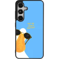Samsung Galaxy S24 Case Hülle - Silikon schwarz Tell me about yourself Summer 2026