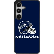 Samsung Galaxy S24 Case Hülle - Silikon schwarz Super Bowl 26 Seattle 3