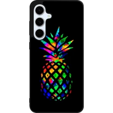 Samsung Galaxy S24 FE Case Hülle - Silikon schwarz Ananas Multi-colors