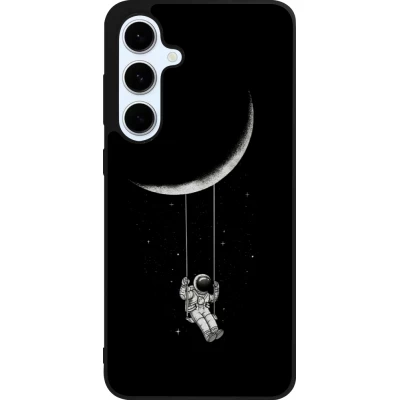 Coque Samsung Galaxy S24 FE - Silicone rigide noir Astro balançoire