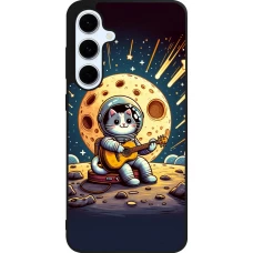 Samsung Galaxy S24 FE Case Hülle - Silikon schwarz AstroKatze RockMond